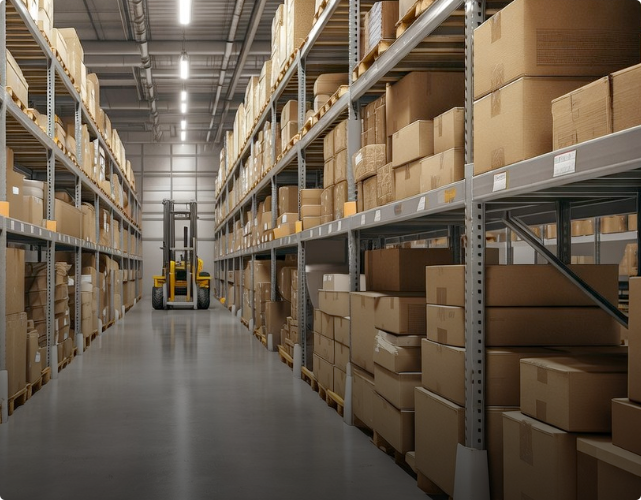 Warehouse logistics with boxed inventory